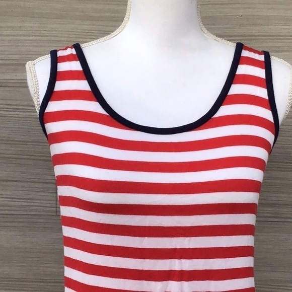 Red, white and blue Striped tank top - Picture 6 of 10